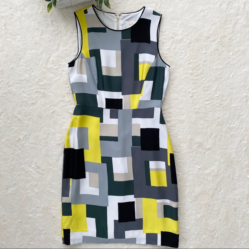 Kate Spade Della dress Loden manhattan city blocks